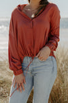 Paloma Drawstring Long Sleeve Shirt