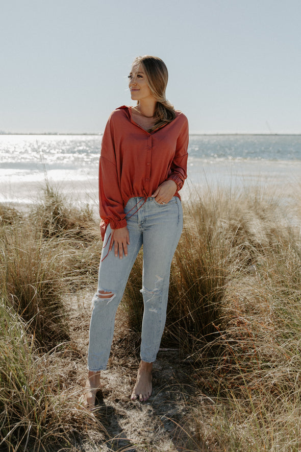 Paloma Drawstring Long Sleeve Shirt