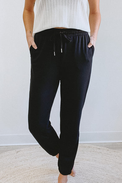 Gentle Fawn Caitlin Black Jogger Pants