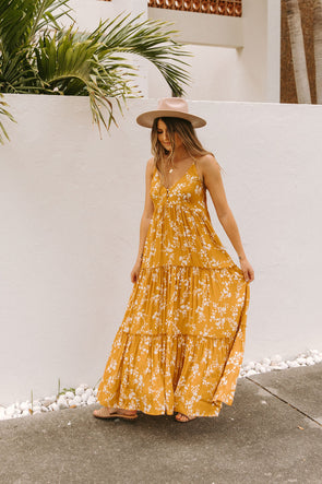 Sun Seeker Floral Maxi Dress