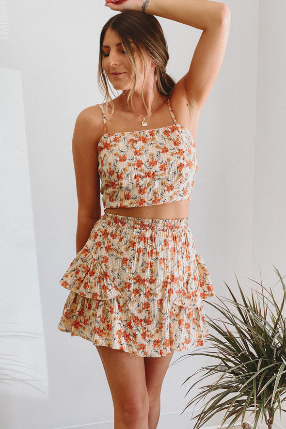 Lillet Floral Mini Skirt