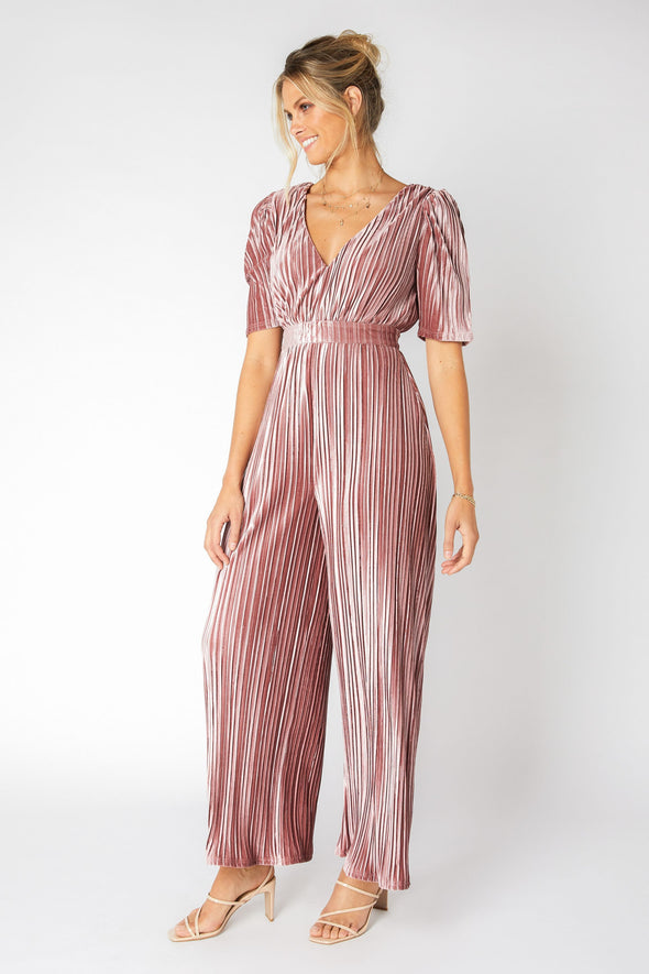 MINKPINK Cordelia Velvet Jumpsuit