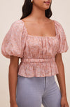 Theron Bubble Sleeve Top