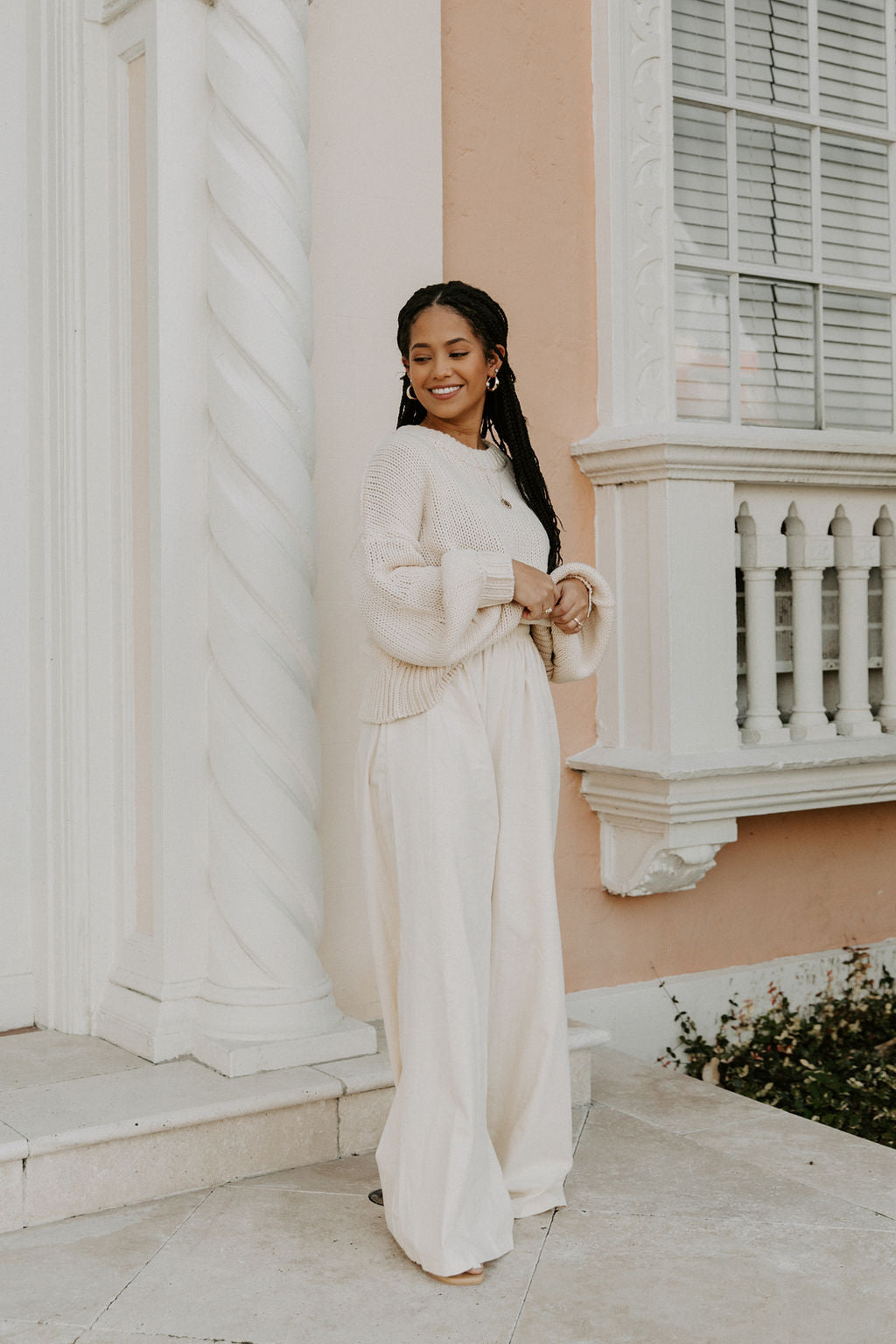 パンツ FEELS LINEN SLACKS Signature Bi-Stretch Performance Linen Flat-Front Pants