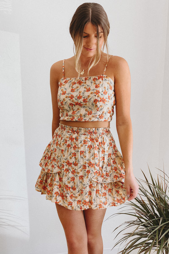 Lillet Floral Mini Skirt