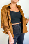 ASTR the Label Etta Fringe Suede Jacket