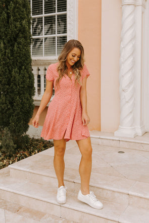 Milla Tulip Coral Swing Dress