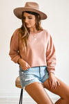 Gentle Fawn Ryder Dusty Rose Cropped Sweatshirt