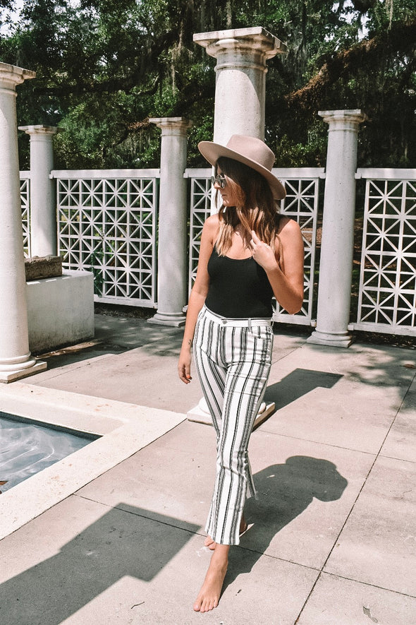 Knox Mid Rise Stripe Pants