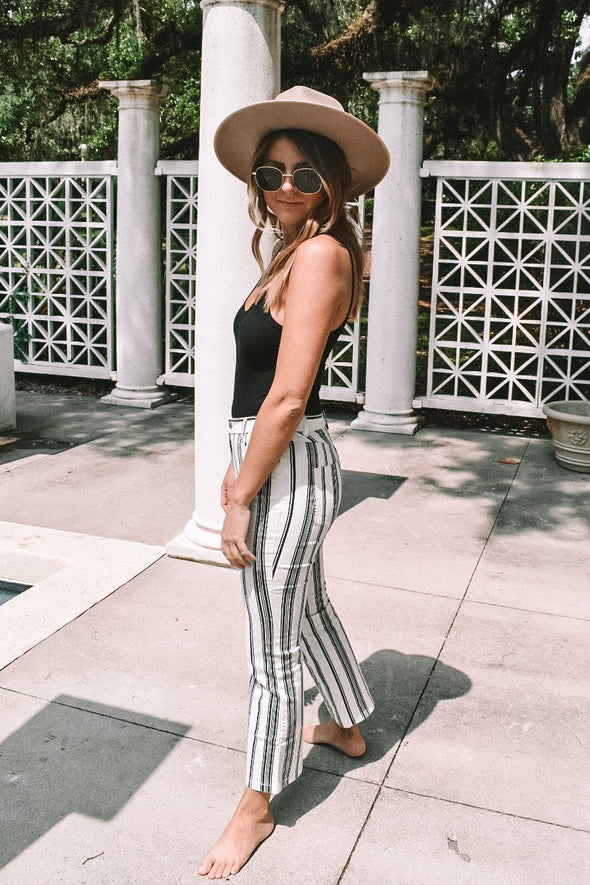 Knox Mid Rise Stripe Pants