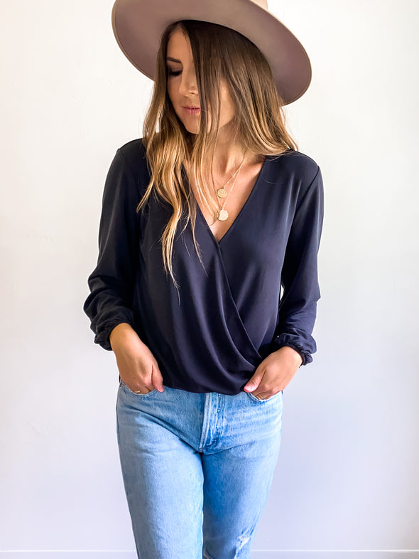 Gentle Fawn Leah Jersey Surplice Top