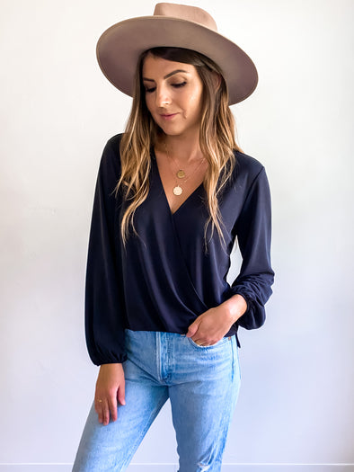 Gentle Fawn Leah Jersey Surplice Top