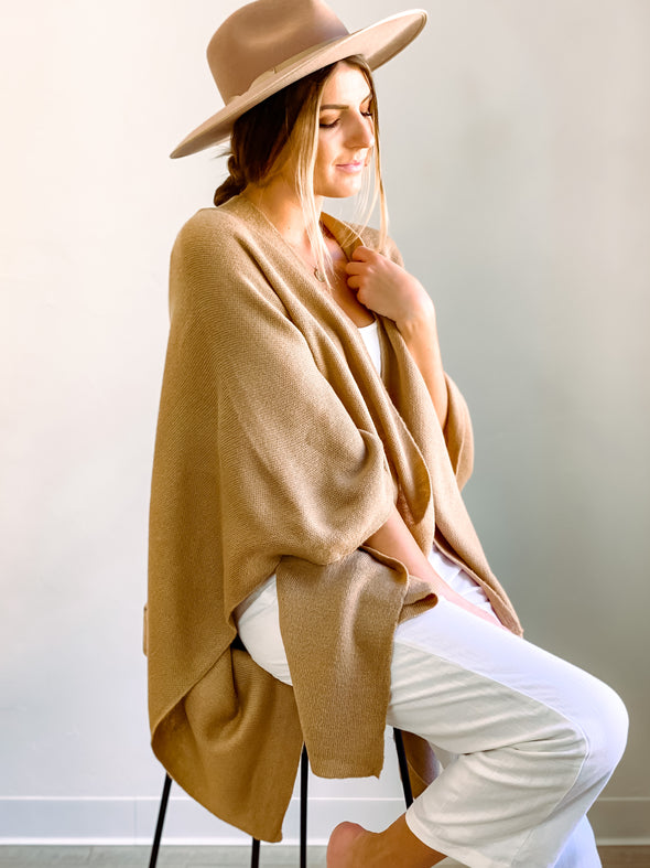 Twig Poncho Cardigan