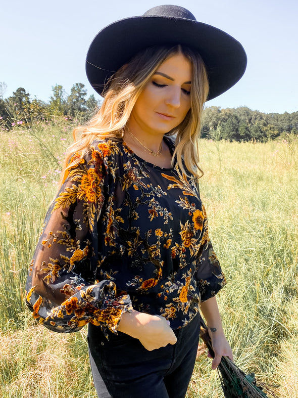 Nora Floral Blouse