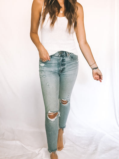 Money Maker High Rise Vintage Skinny Jeans