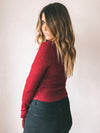 Cozy Up Twist Front Sweater