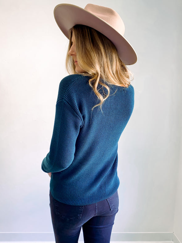 Gentle Fawn Tucker Teal Sweater