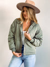 Gentle Fawn Quinn Olive Bomber Jacket