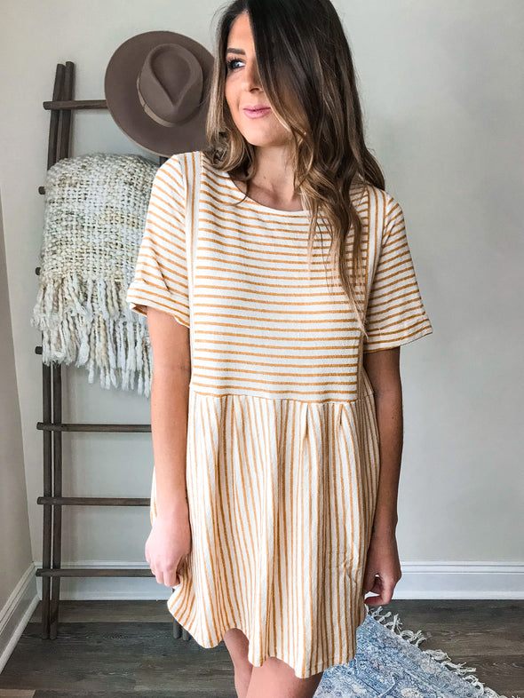 Sunnie Striped Shift Dress