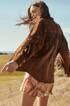 ASTR the Label Etta Fringe Suede Jacket