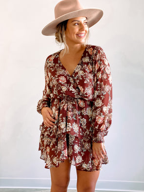 Scarlet Floral Mini Dress
