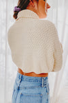 Thistle Cropped Turtleneck Sweater